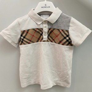 Burberry Baby Kids Vintage Check Panel Polo size 3Y 98cm